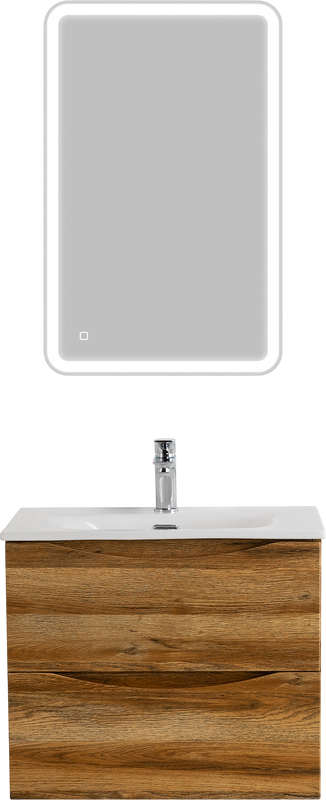 Мебель для ванной комнаты BelBagno Marino-cer-mini 50 подвесная, rovere rustico