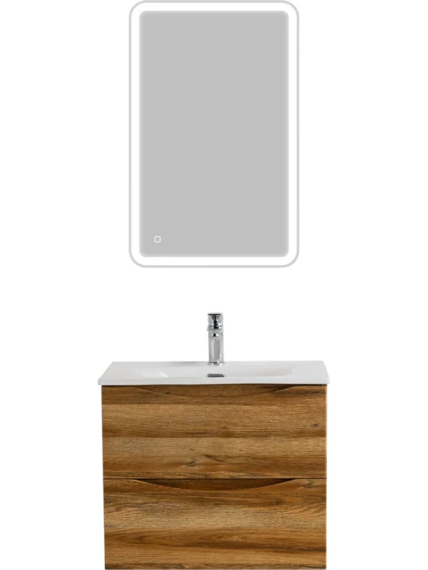 Мебель для ванной комнаты BelBagno Marino-cer-mini 50 подвесная, rovere rustico