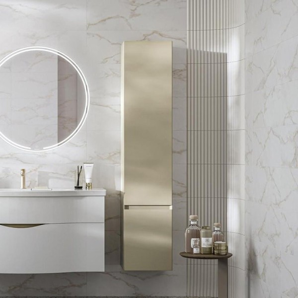 Шкаф пенал для ванной KERAMA MARAZZI Cubo 165 L лимо матовый