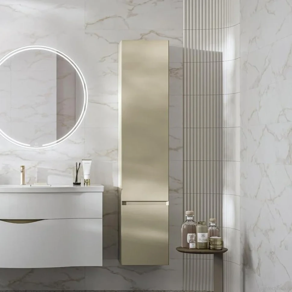 Шкаф пенал для ванной KERAMA MARAZZI Cubo 165 L лимо матовый