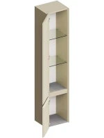 Шкаф пенал для ванной KERAMA MARAZZI Cubo 165 L лимо матовый