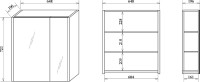 Мебель для ванной комнаты Sanflor Ларго 70, швейцарский вяз, белый
