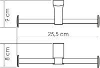 Набор Держатель Wasserkraft Leine K-5096D двойной + Ершик K-5027