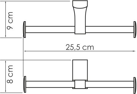 Набор Держатель Wasserkraft Leine K-5096D двойной + Ершик K-5027