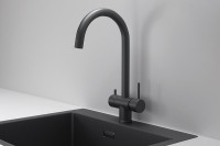 Смеситель для кухни Granula Kitchen Space 7104, черный матовый
