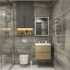 Мебель для ванной Art&Max Techno подвесная, 60, дуб мадейра янтарь