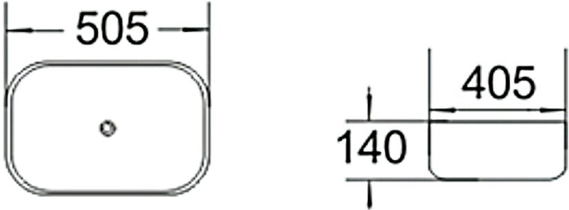 Накладная раковина SantiLine SL-1046