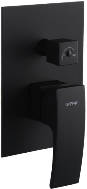 Душевой комплект Gappo G07-6 G7107-6 С ВНУТРЕННЕЙ ЧАCТЬЮ, черный