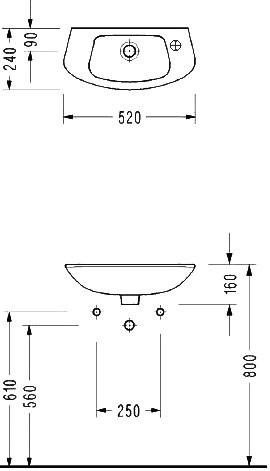 Раковина маленькая в туалет Serel Friendly 6740