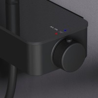 Душевая стойка AM.PM Inspire V2.0 F0750A422 с термостатом, черная