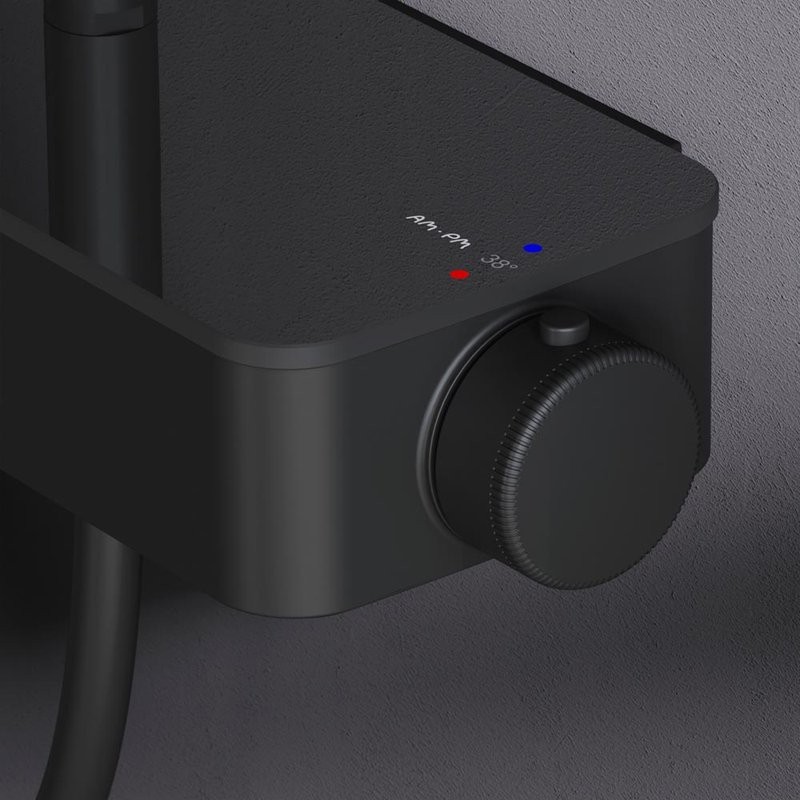 Душевая стойка AM.PM Inspire V2.0 F0750A422 с термостатом, черная