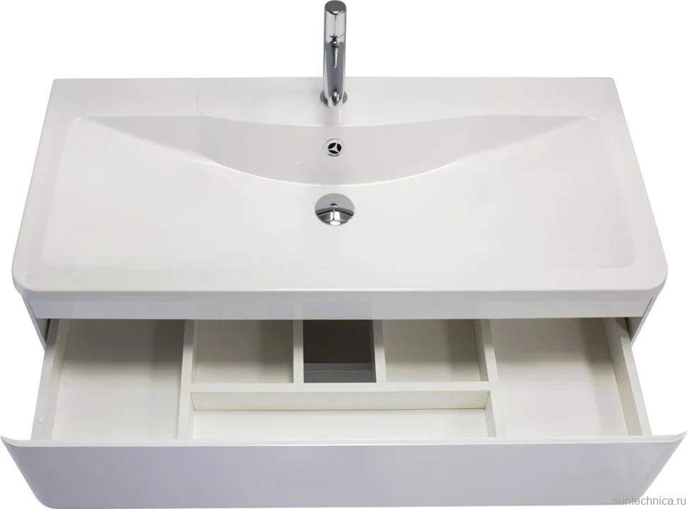 Тумба с раковиной BelBagno Albano 80 подвесная, bianco lucido