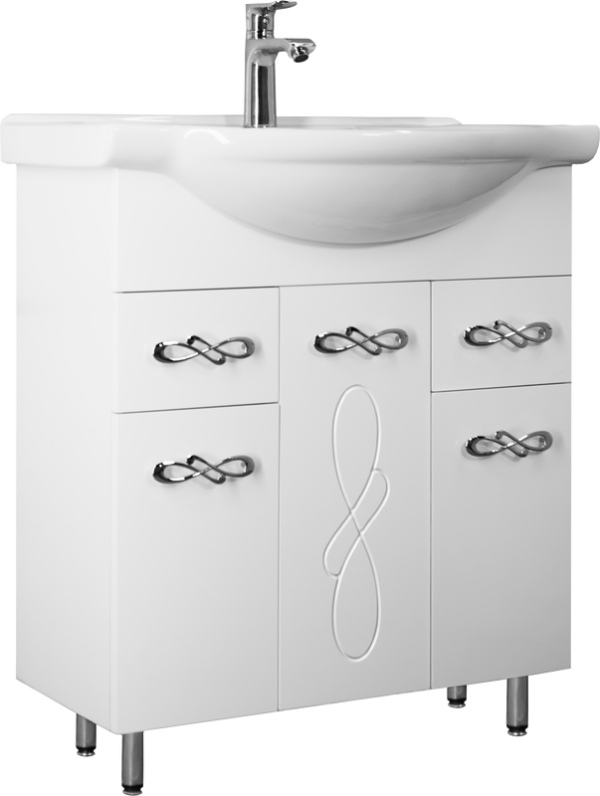 Тумба с раковиной Style Line Венеция 75 белая