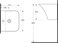 Раковина beWash Ladoga белая глянцевая