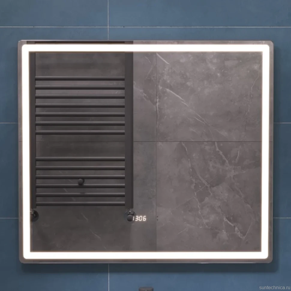 Зеркало Vigo Geometry Luxe 80 с подсветкой и антизапотевателем