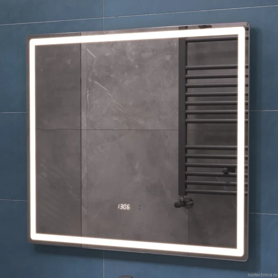 Зеркало Vigo Geometry Luxe 80 с подсветкой и антизапотевателем
