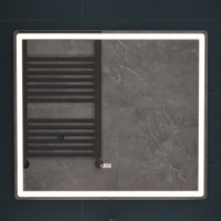 Зеркало Vigo Geometry Luxe 80 с подсветкой и антизапотевателем