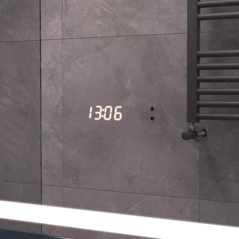 Зеркало Vigo Geometry Luxe 80 с подсветкой и антизапотевателем