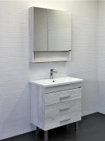 Мебель для ванной комнаты Comforty Никосия 70Н напольная, белый дуб