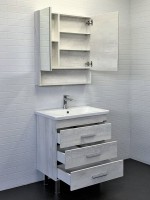 Мебель для ванной комнаты Comforty Никосия 70Н напольная, белый дуб