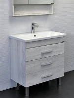 Мебель для ванной комнаты Comforty Никосия 70Н напольная, белый дуб