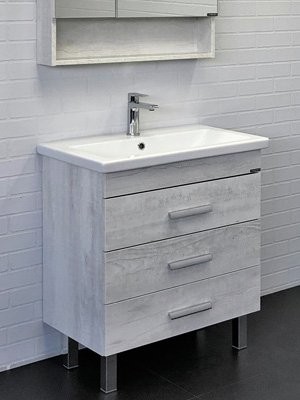 Мебель для ванной комнаты Comforty Никосия 70Н напольная, белый дуб