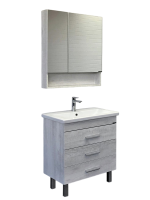 Мебель для ванной комнаты Comforty Никосия 70Н напольная, белый дуб