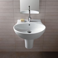 Накладная раковина Hatria Nido Y0R401 62 см, белая