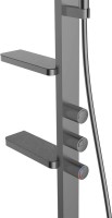 Душевая стойка Vincea Inspire VSFS-3I11GM вороненая сталь