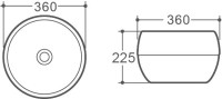 Накладная раковина Art&Max AM3510