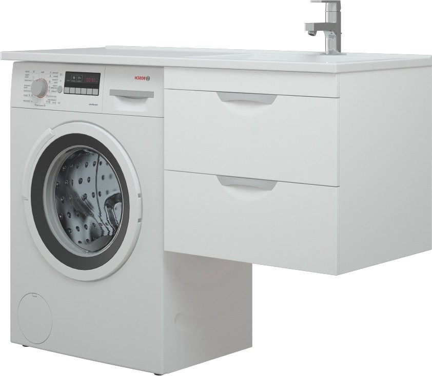 Тумба с раковиной Corozo Алиот 120, подвесная, под стиральную машину R