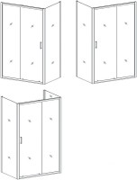 Душевая дверь в нишу Orange E02 120TB 120 Душевая дверь в нишу Orange E02 120TB 120