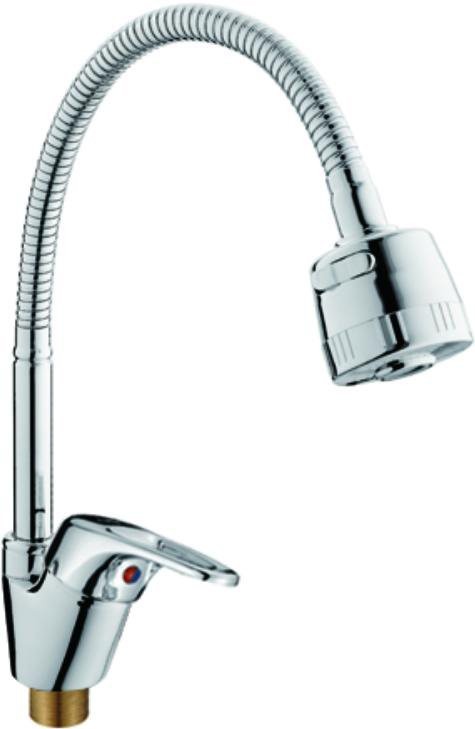 Смеситель для кухни D-lin D150359-T с гибким изливом, хром
