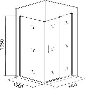 Душевой уголок Good Door Antares Antares WTW+SP 140х100