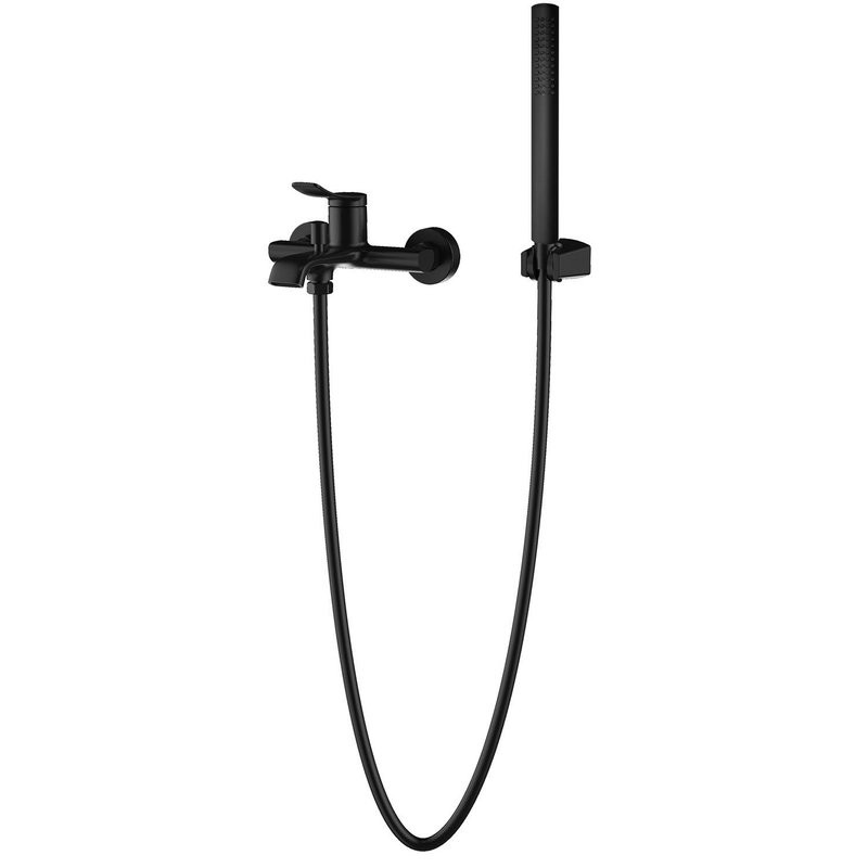 Смеситель для ванны и душа Azario ABILITY с ручным душем, черный (AZ-VRY238331PA)