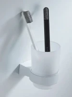 Стакан для зубных щеток / стакан для ванной комнаты Shevanik SG5712C, белый