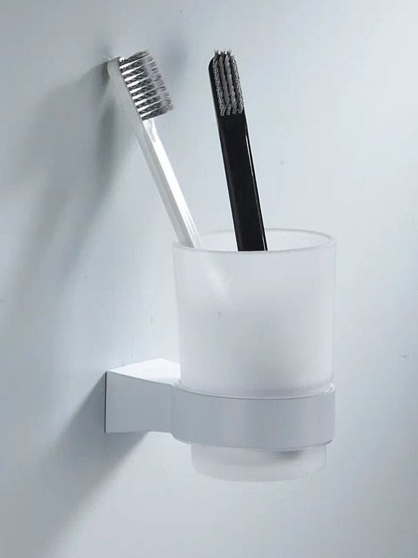 Стакан для зубных щеток / стакан для ванной комнаты Shevanik SG5712C, белый