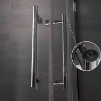 Душевой уголок Veconi Premium Trento PTC-20CH 100x80, профиль хром, стекло прозрачное