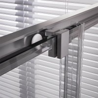 Душевой уголок Veconi Premium Trento PTC-20CH 100x80, профиль хром, стекло прозрачное