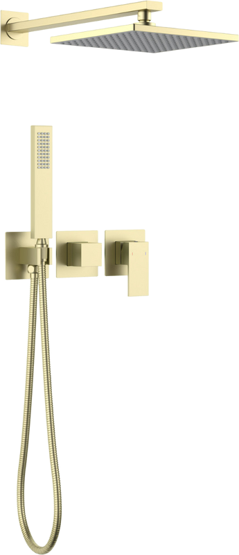 Душевой комплект Timo Selene SX-2169/17SM С ВНУТРЕННЕЙ ЧАСТЬЮ, золото матовое