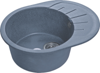 Комплект Мойка GranFest Rondo GF-R580L графит + Измельчитель Bone Crusher BC 1000-AS