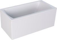 Акриловая ванна Marka One Modern 140x70 см, пристенная, белая, на ножках