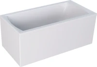 Акриловая ванна Marka One Modern 140x70 см, пристенная, белая, на ножках