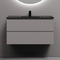 Тумба с раковиной Sancos Snob R 90 doha soft, раковина CN7002MB