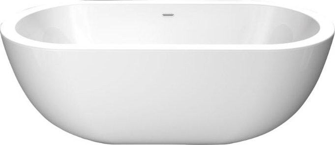 Акриловая ванна BelBagno BB27 150x80 см, отдельностоящая, белая, овальная