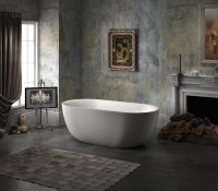 Акриловая ванна BelBagno BB27 150x80 см, отдельностоящая, белая, овальная