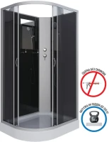 Душевая кабина Niagara Classic NG-3512-14RBK 120х80 см, без крыши