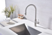 Смеситель для кухни Paulmark Galant Ga213077-BS брашированная сталь