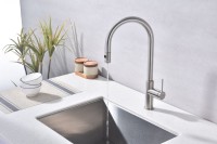Смеситель для кухни Paulmark Galant Ga213077-BS брашированная сталь