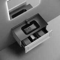 Мебель для ванной комнаты Sancos Very 90 bianco, раковина CN7002MB